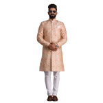 Lucknowi Heavy Embroidered Light Pink Royal Sherwani | Elegant Ethnic Wear | Jaipurio